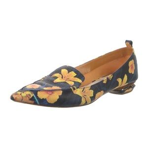 Nicholas Kirkwood Beya Flower Print Bottalato Sunflower Loafer